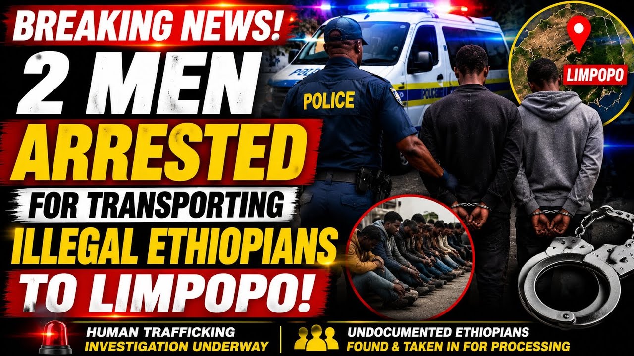 2 Men Arrested for Allegedly Transporting Undocumented Ethiopians to Limpopo | SA Police Investigate