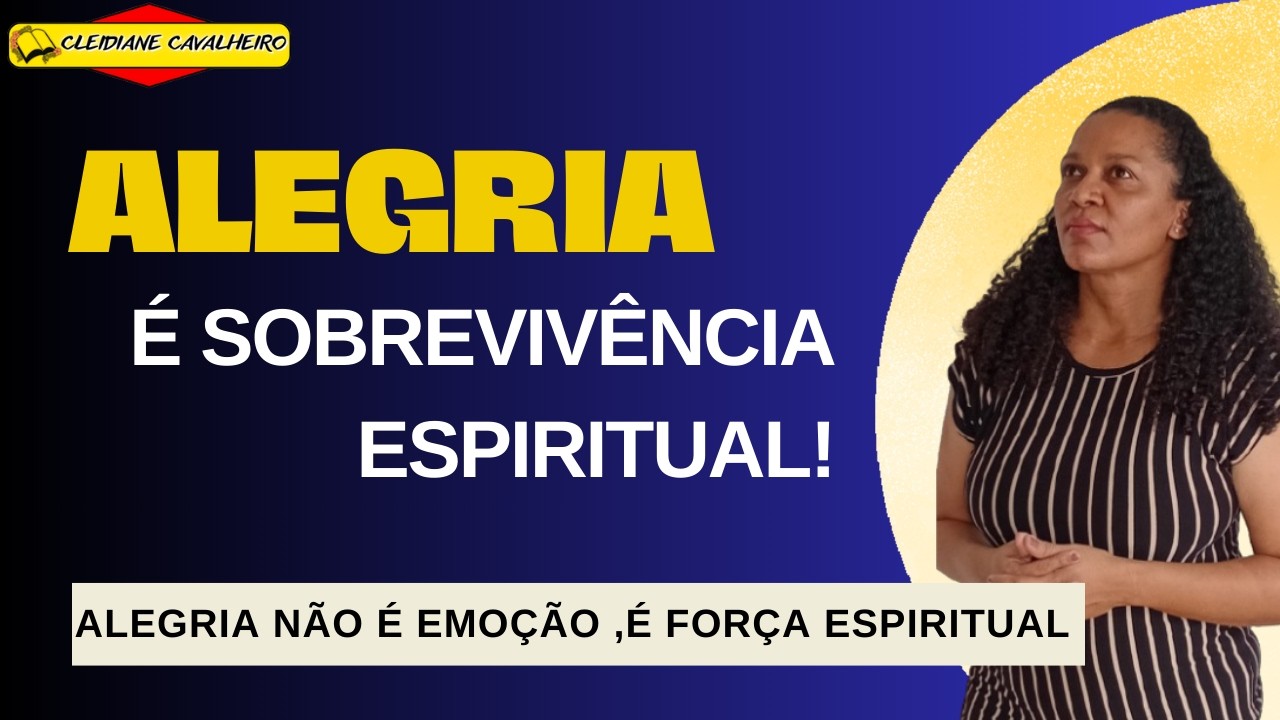 Sem Alegria Até o Propósito Cansa_ Quem Roubou Sua alegria?#presençadedeus @cleidianecavalheiro💌💍