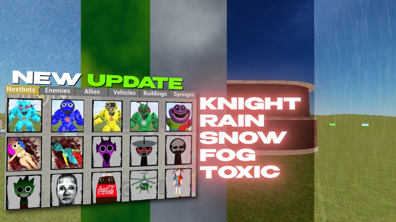 NEW UPDATE VERSION 6.8.0 WEATHER CUSTOMIZATION IN NEXTBOTS IN PLAYGROUND MOD #update #nextbots