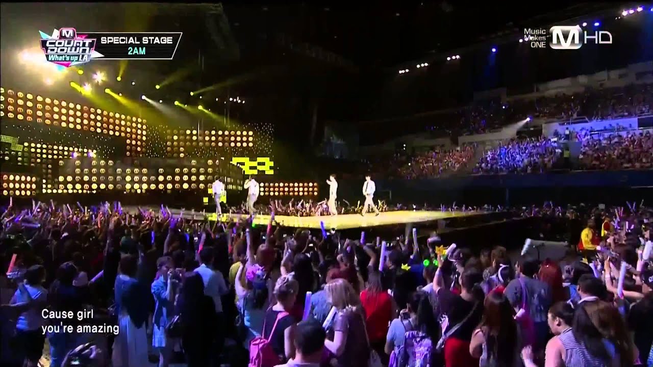 130829 Just The Way You Are + One Spring Day - 2AM @ M! Countdown 'What's Up LA'