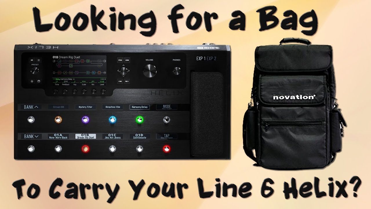 The Novation 25 Backback To Carry My Line 6 Helix, Does It Work? - Want 2 Check