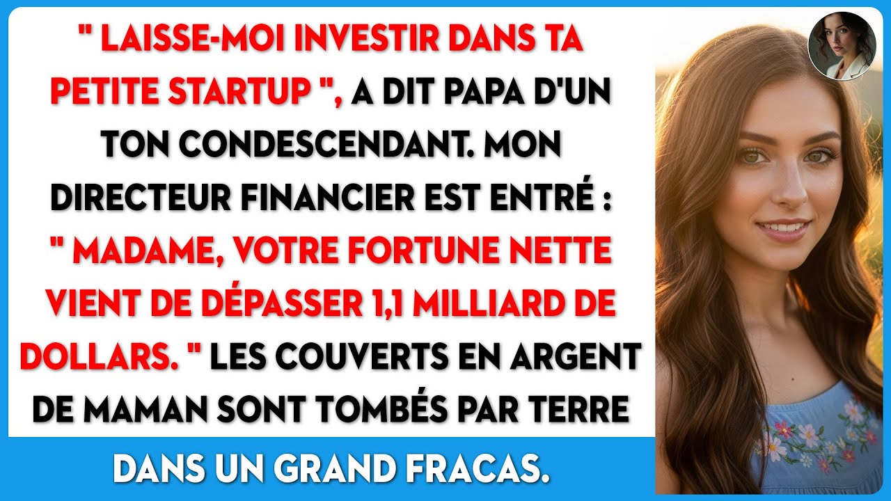Pendant le dîner de famille, Papa m'a proposé son 'aide'—et mon empire a été révélé.