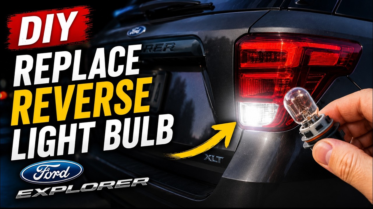 DIY Replace Reverse light Bulb Rear 2021 Ford Explorer