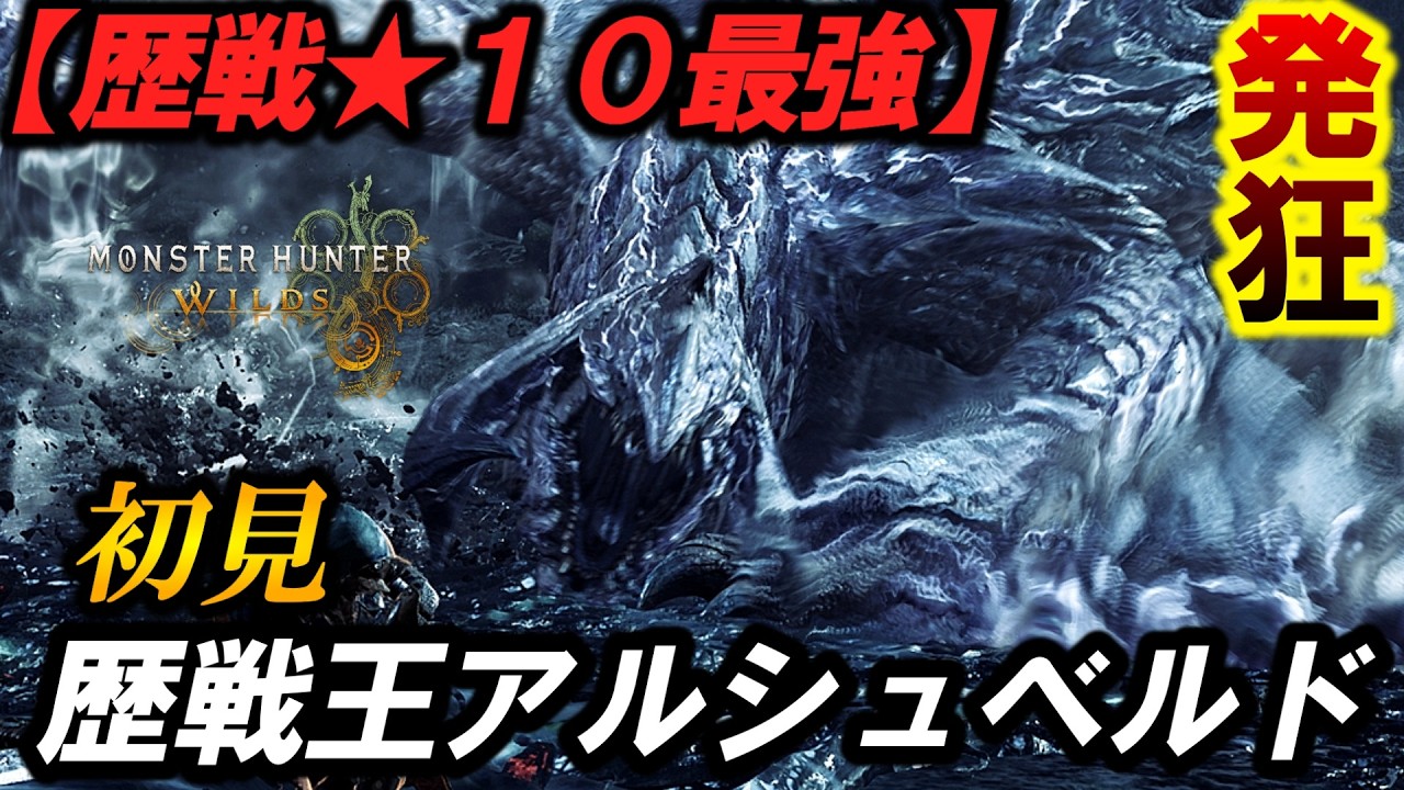 【即死】初見３乙‼️『歴戦王アルシュベルド』が最強すぎる＆シュバルカγもぶっ壊れｗ【モンハンワイルズ】