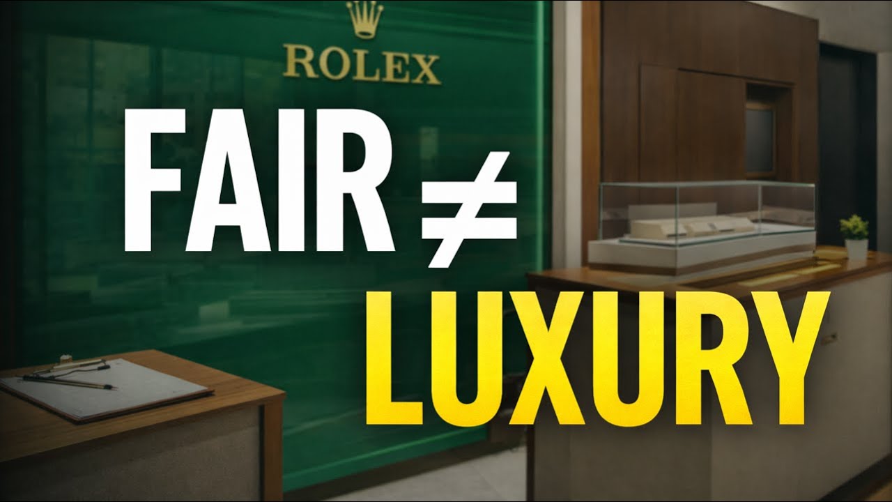 Complaining About “Fairness” Is Why Luxury Ignores You (Rolex Proves It)
