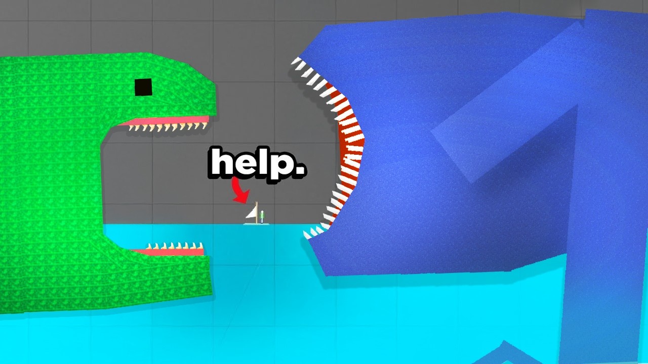 NEW SEA EATER vs BLOOP!.. and they EAT RAGDOLLS!