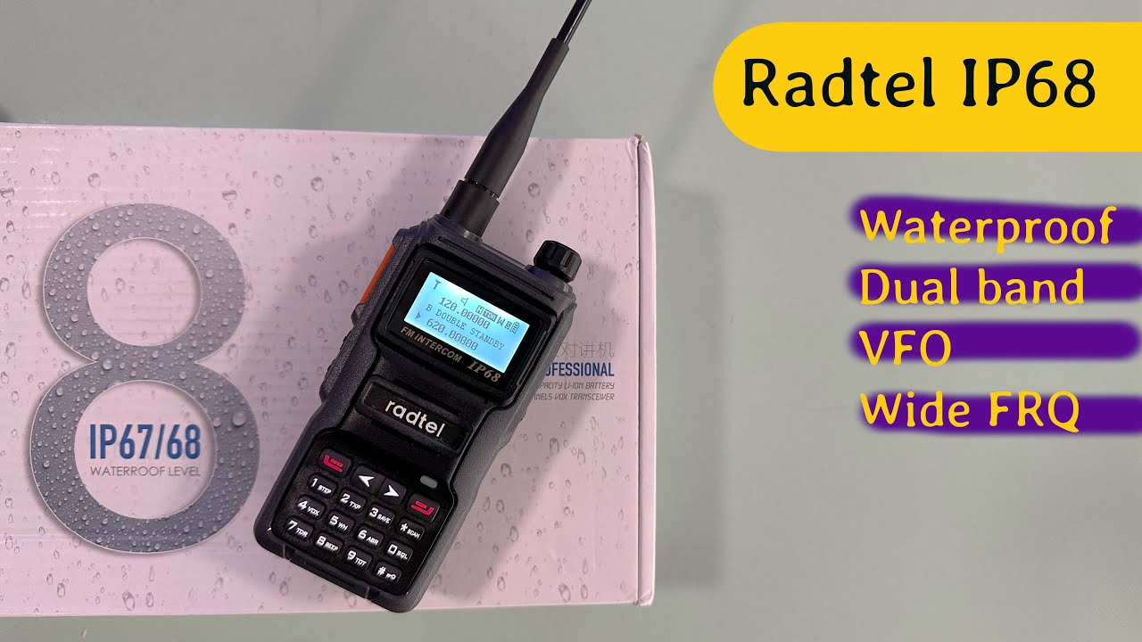 Radtel IP68 - влагозащищенная рация с широким диапазоном