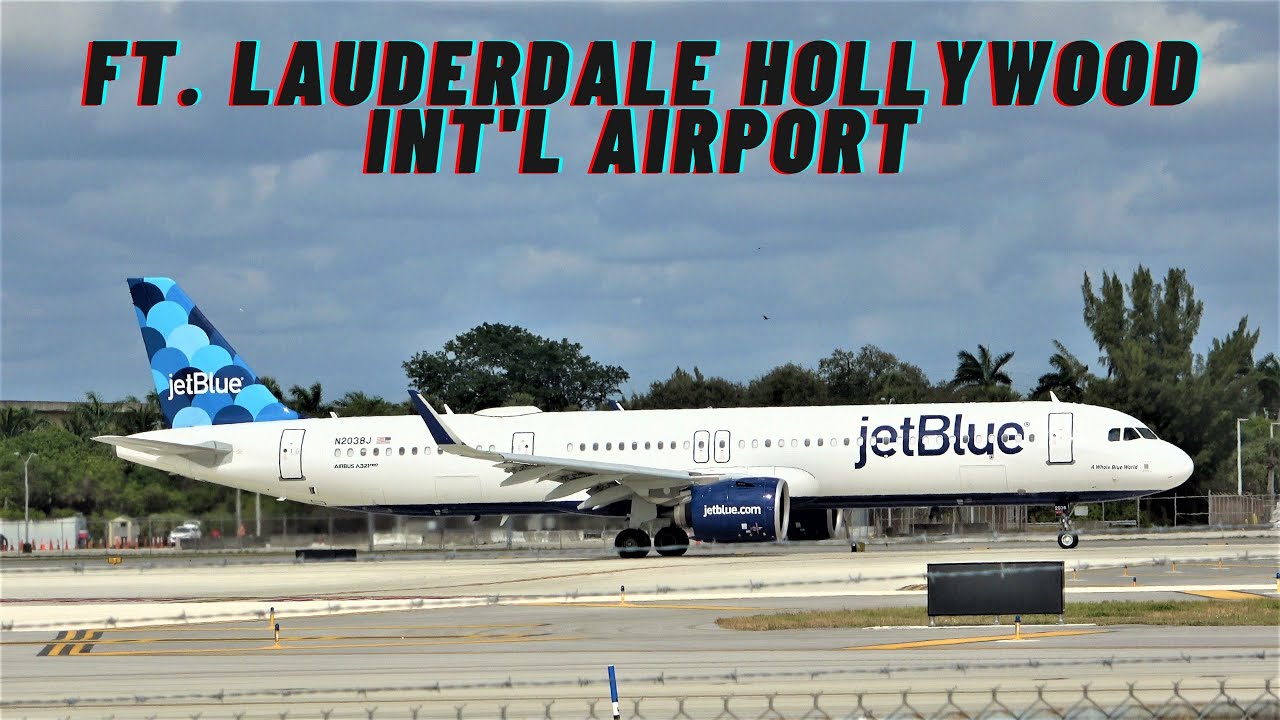[4K] PLANE SPOTTING Afternoon Flights FT. LAUDERDALE HOLLYWOOD INTERNATIONAL AIRPORT (FLL) 1/30/21.