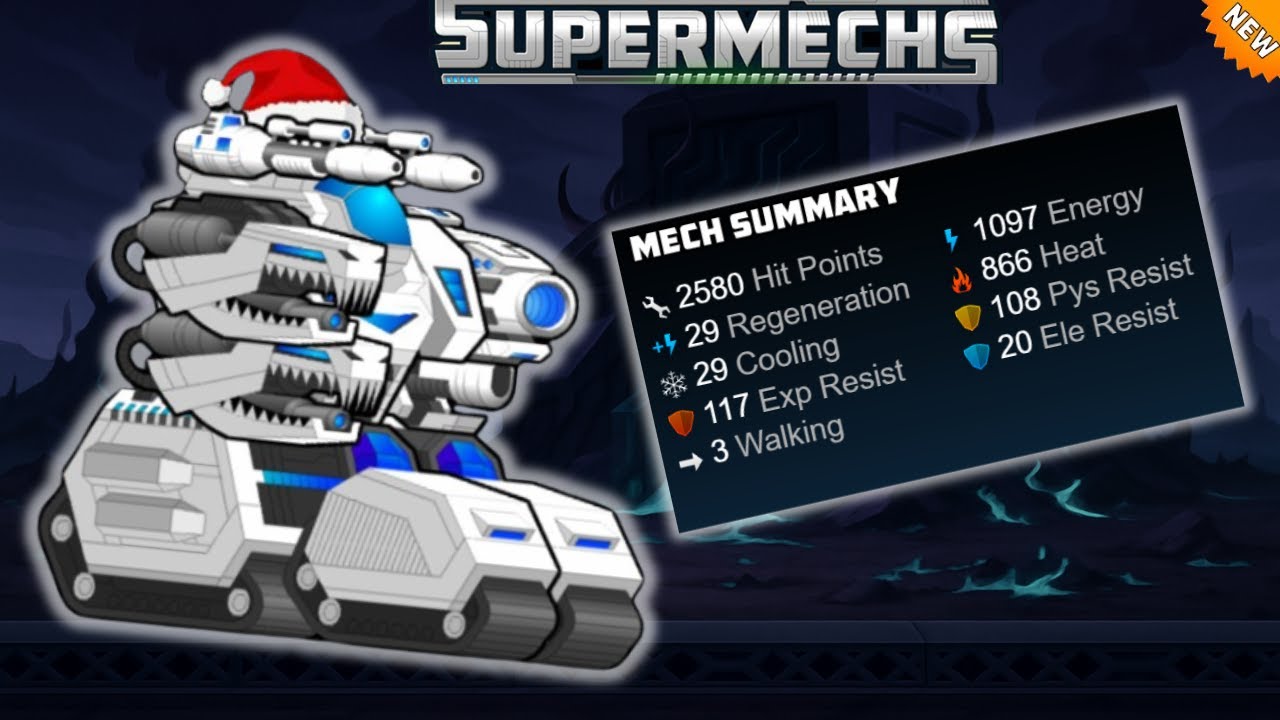 SuperMechs| Try [Energy Battery Armor] To Destroy All Mechs in The Arena 1VS1|