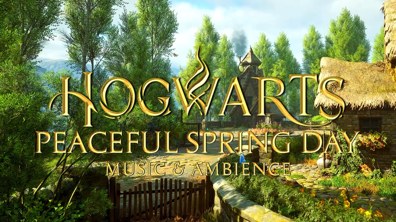 Peaceful Spring Day at Hogwarts - Harry Potter Music & Cozy Spring Atmosphere
