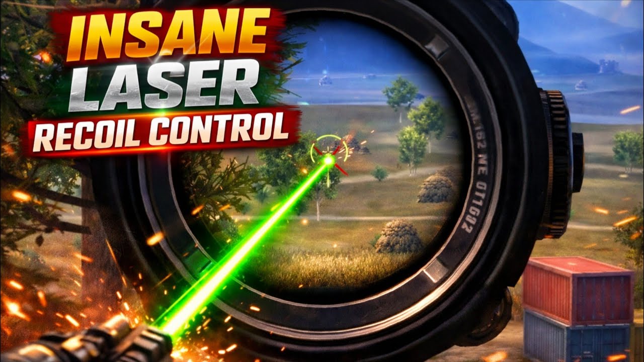 🔥NO RECOIL?😱 300M LASER SPRAY! PUBG MOBILE/BGMI 