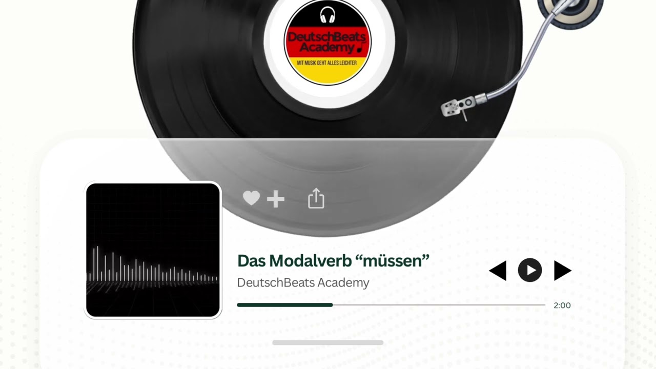 Konjugation von „müssen“ | German Modal Verb “müssen” (must) Song (A1)