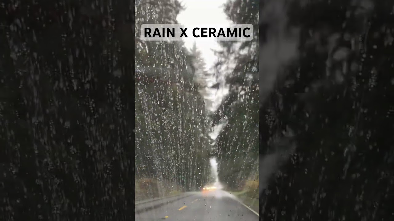 Is the Rain X Ceramic Worth It? #rainx #ceramic #tesla #windows #windshieldwipers #car #rain #model3