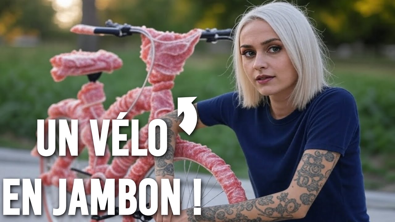 ELLE FABRIQUE UN VÉLO EN JAMBON !