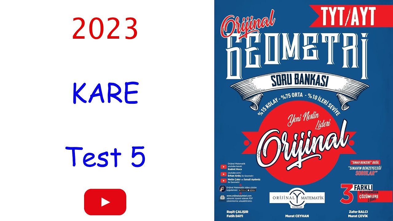 Orijinal geometri Kare test 5