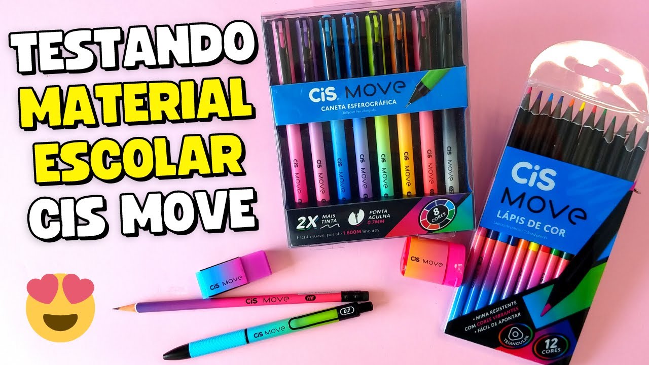 Testando Material Escolar 2023 da CiS MOVE 🤩