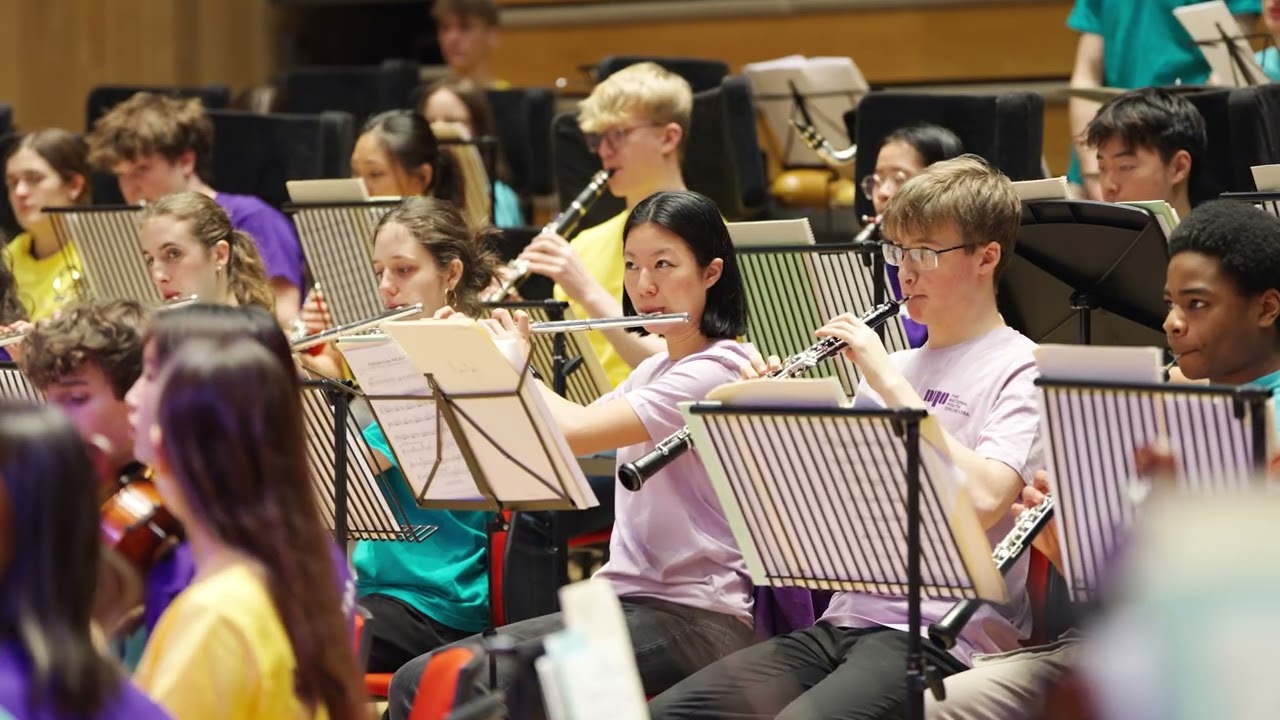 School pupil's composition played by 100 teenage musicians