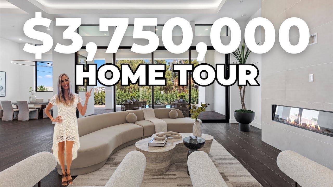 Explore The Stunning $3.75 Million Custom Spanish Modern Estate For Sale In Las Vegas - Home Tour