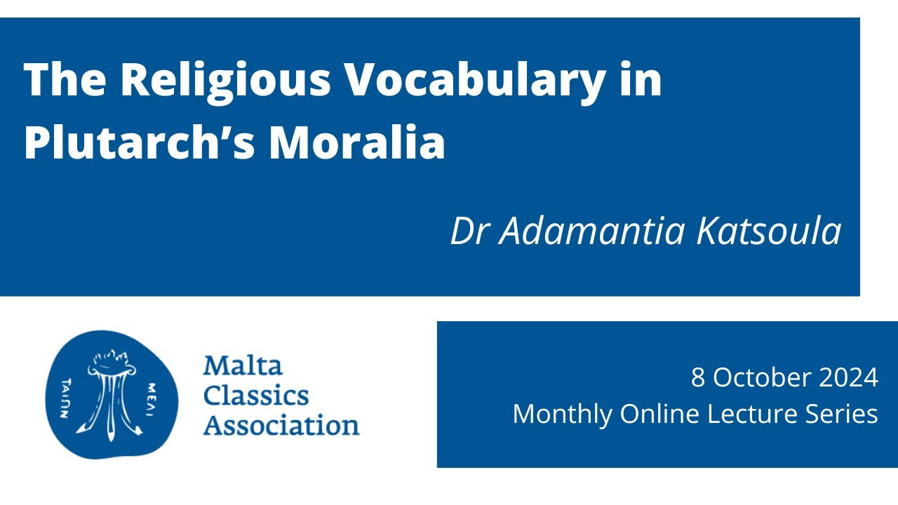 The Religious Vocabulary in Plutarch’s Moralia - Adamantia Katsoula