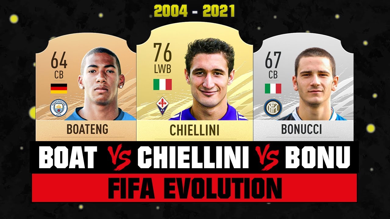 Chiellini VS Bonucci VS Boateng FIFA EVOLUTION! 😱🔥 FIFA 04 - FIFA 21