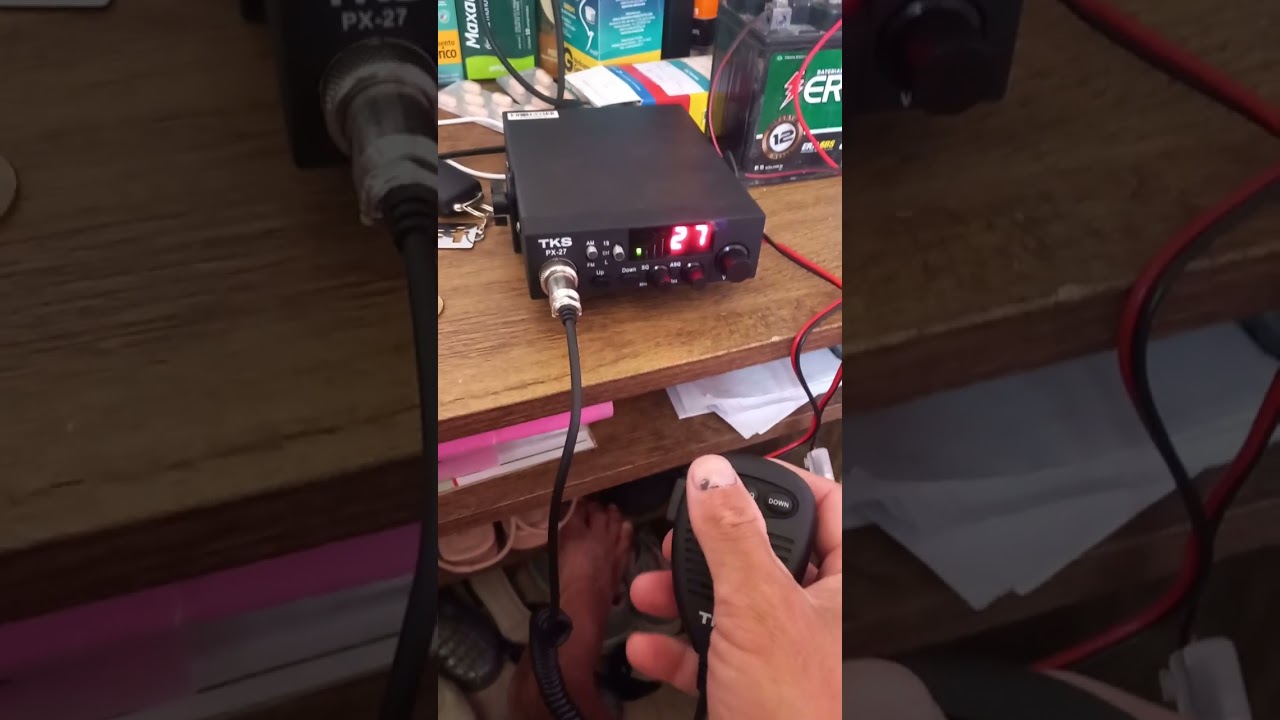 Radio px tks px-27  em funcionamento