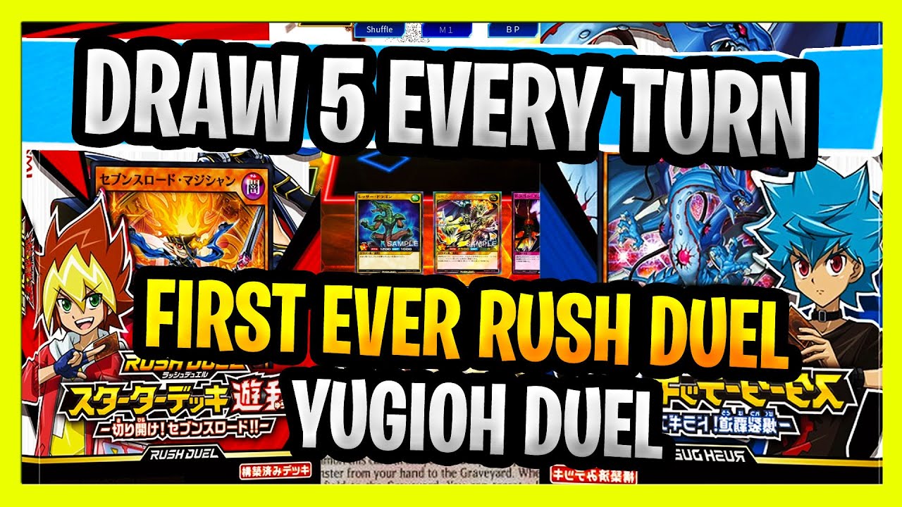 MY First Ever YUGIOH RUSH DUEL VIDEO ! Dragons Vs Spellcaster (Yuga VS Luke) On EDO PRO