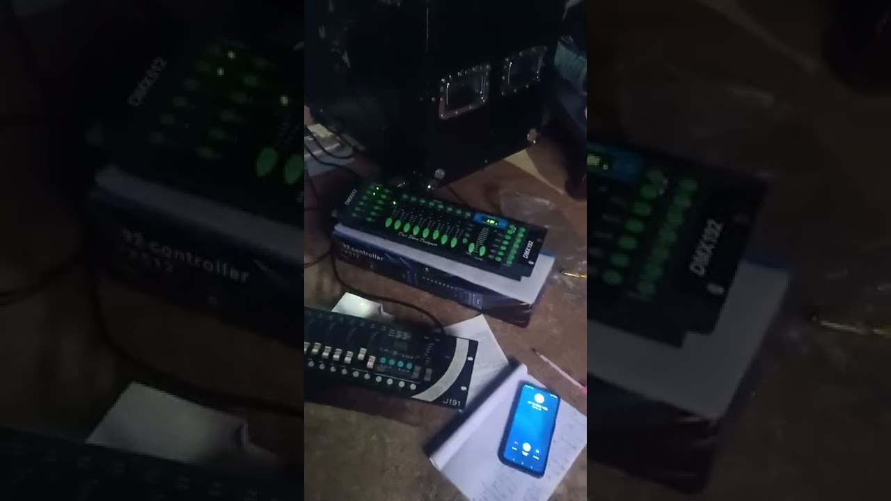 JIA sharpy light setting dmx 512 test