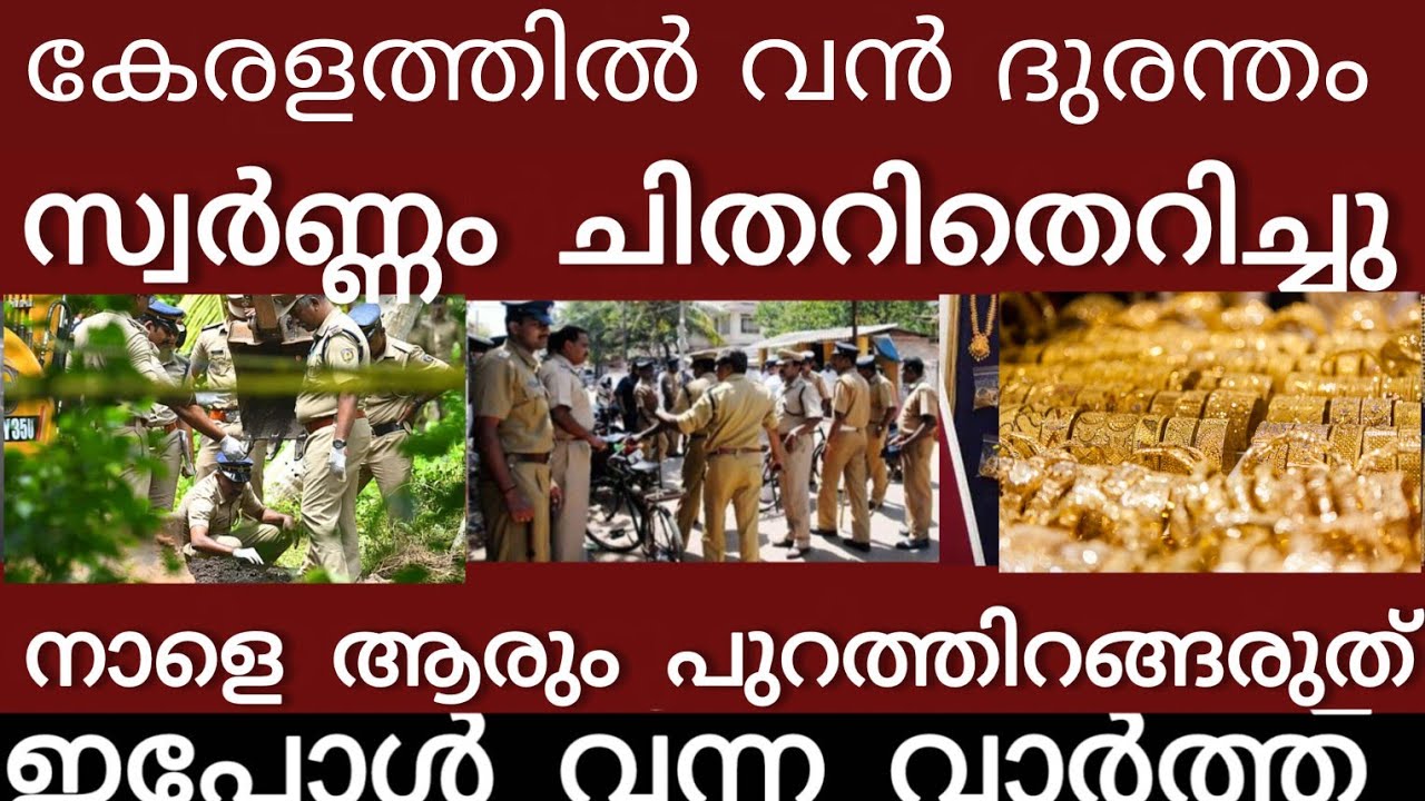 വൻ സ്വർണ്ണ ദുരന്തം...എല്ലാം നഷ്ടമായി | Breakingnews | Keralapolice |