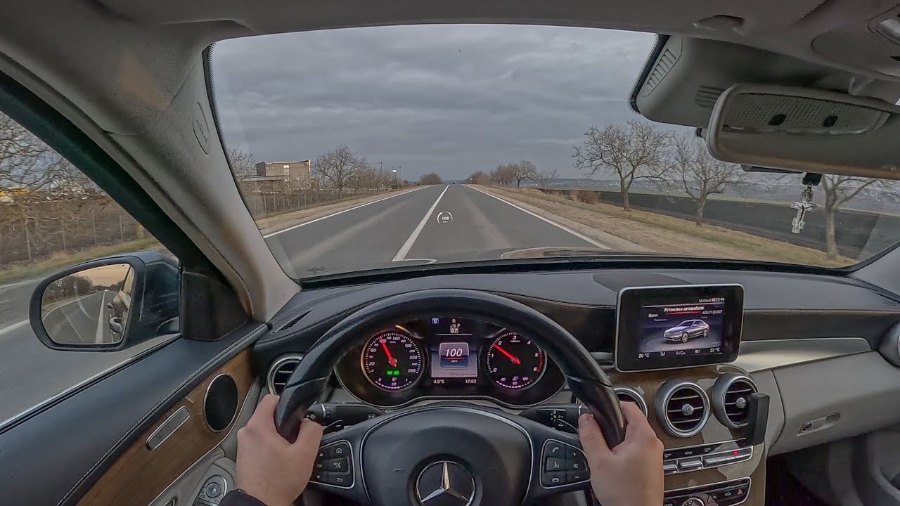 Mercedes C180d W205 POV Test Drive & Acceleration  |0-100|