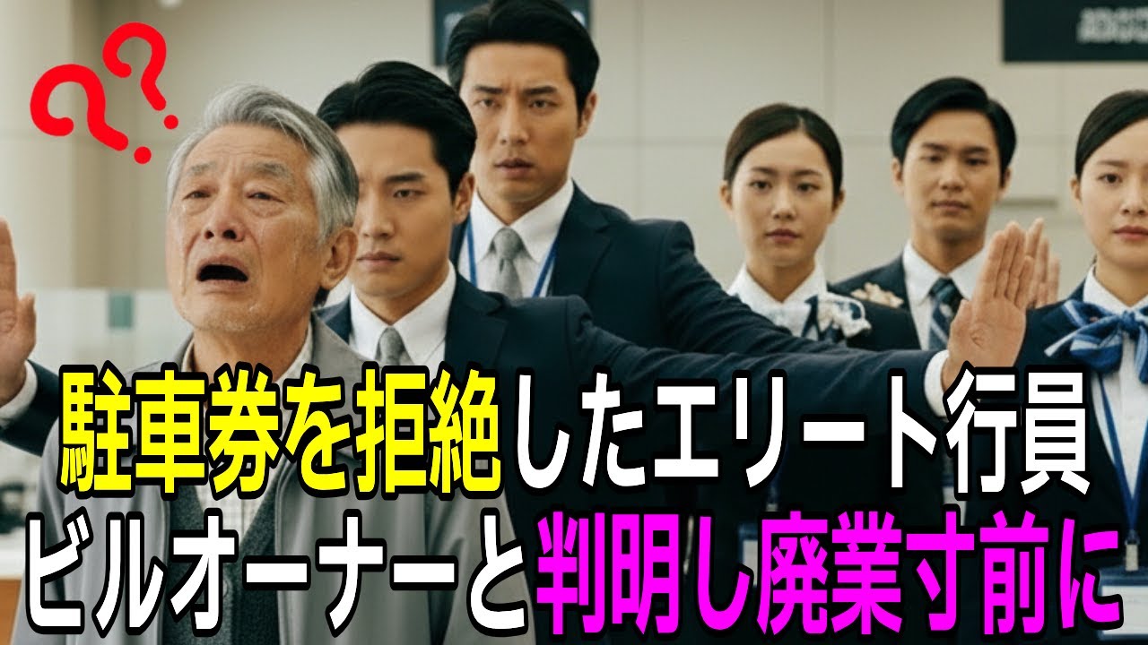 駐車券を頼んだだけで笑われたおじいさん、翌日オーナーの正体が判明し廃業寸前に追い込まれる展開【感動する話】【朗読】