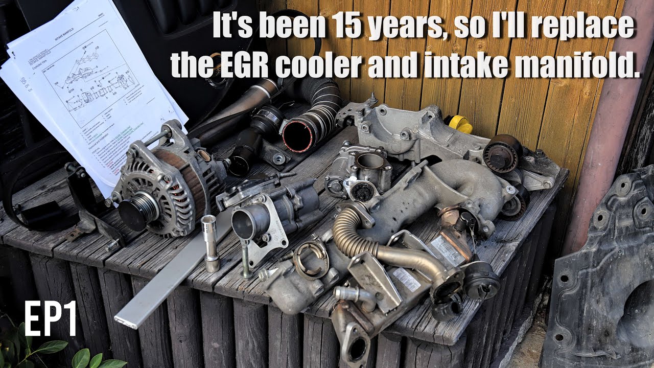 X-TRAIL T31 /There is hidden dirt in the EGR cooler and intake manifold./EGRクーラーとインテークマニホールドの交換概要