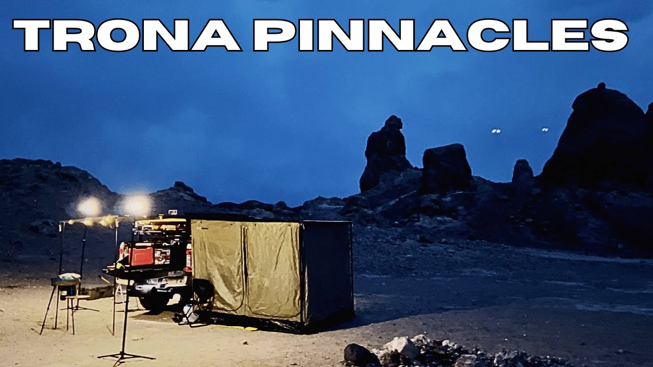 БЕЗУМНОЕ место для кемпинга | Trona Pinnacles | Drone