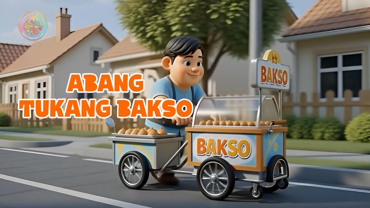 ABANG TUKANG BAKSO 🍲✨#laguanak #animasianak #abangtukangbakso
