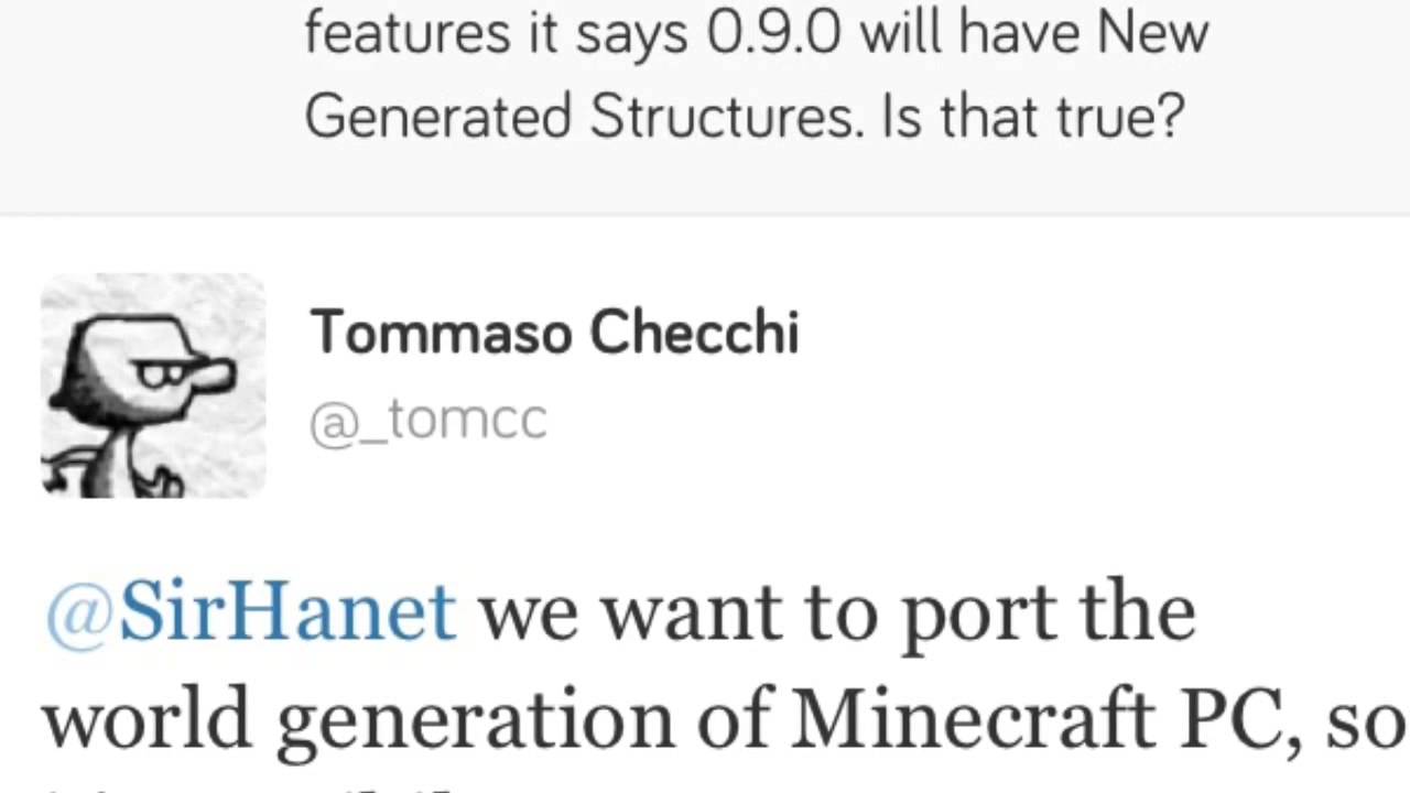 Minecraft Pocket Edition 0.9.0- Generated Structures!? PC Minecraft Terrain!