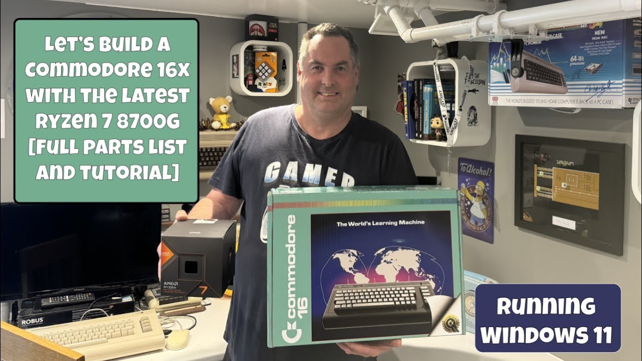 Unleashing Power: Installing Ryzen 7 8700g Into Commodore 16x!