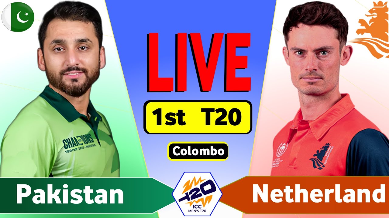 Pakistan vs Netherlands 1st T20 Live Match Today | PAK vs NED Score & Commentary  | PAK BAT