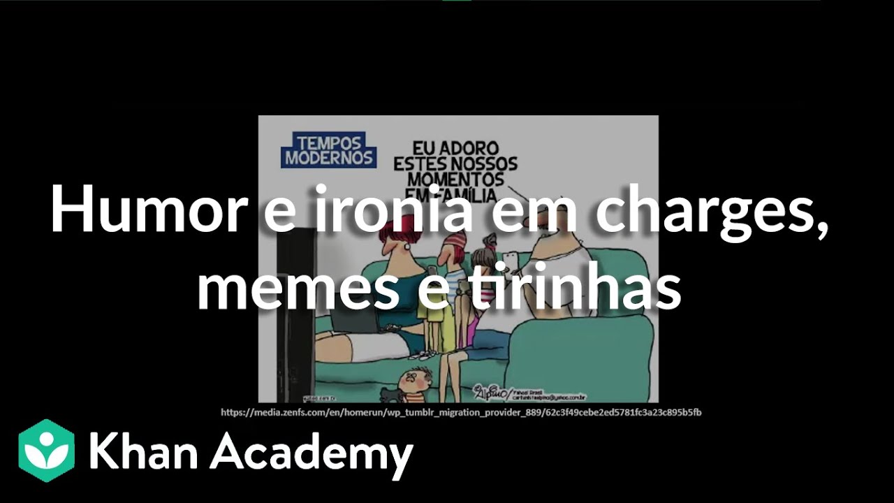 Humor e ironia em charges, memes e tirinhas