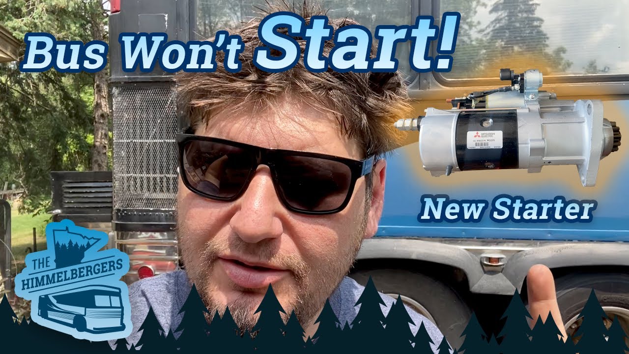 MCI MC9 Starter Issues & replaced with gear reduction modern starter