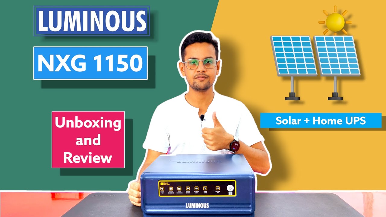 Обзор солнечного инвертора LUMINOUS NXG 1150 | Лучшие 12-вольтовые солнечные и домашние ИБП