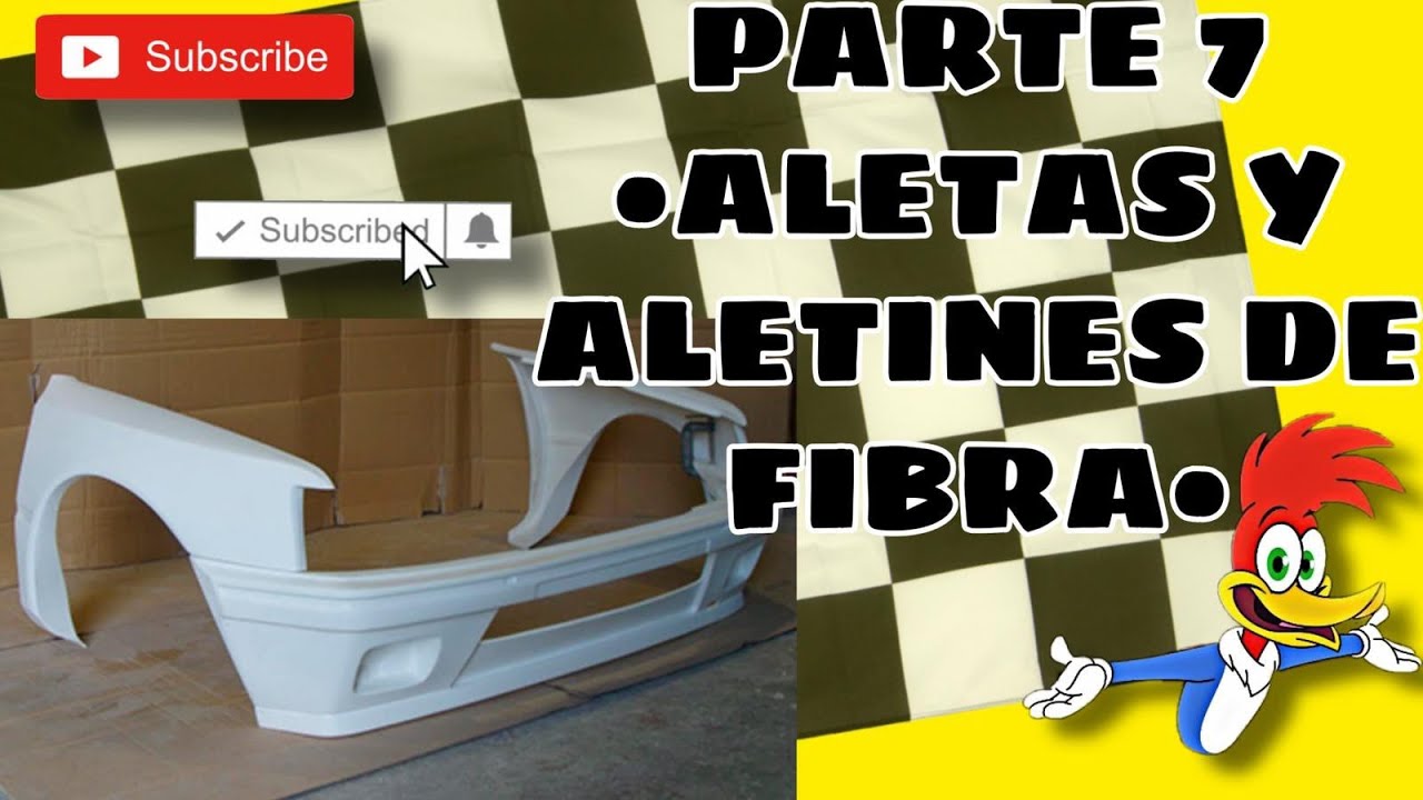 PARTE 7 MONTAMOS ALETAS Y ALETINES TRASEROS DE FIBRA EN PEUGEOT 205 DE CARRERAS