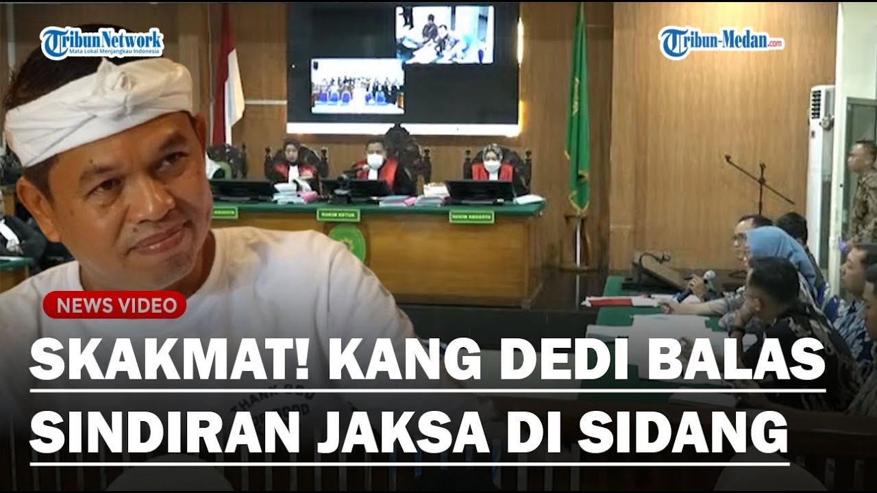 SAMPAI DITERTAWAI PENGUNJUNG, Dedi Mulyadi Balas Sentilan Jaksa Sebut Sudah Jarang Bagi Sembako