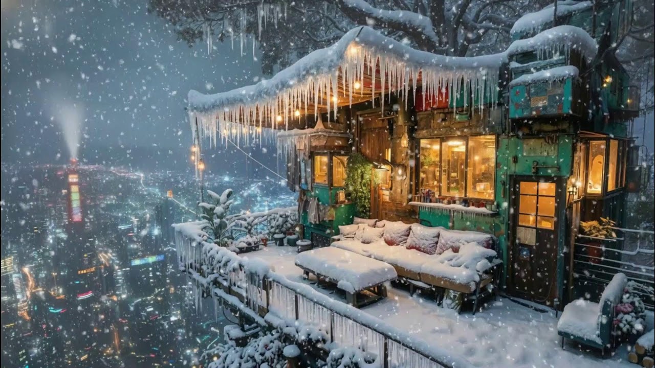 Cozy Ramen Glow 🌙🍜 | Snowy Tokyo Lofi LIVE (47 chars)