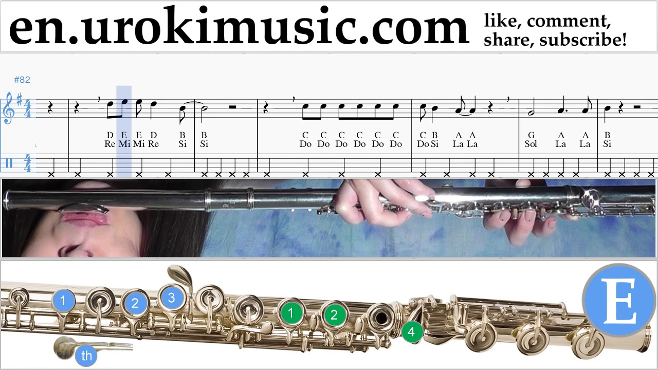 Flute lessons Lady Gaga, Bradley Cooper - Shallow Sheet Music Tutorial um-i352