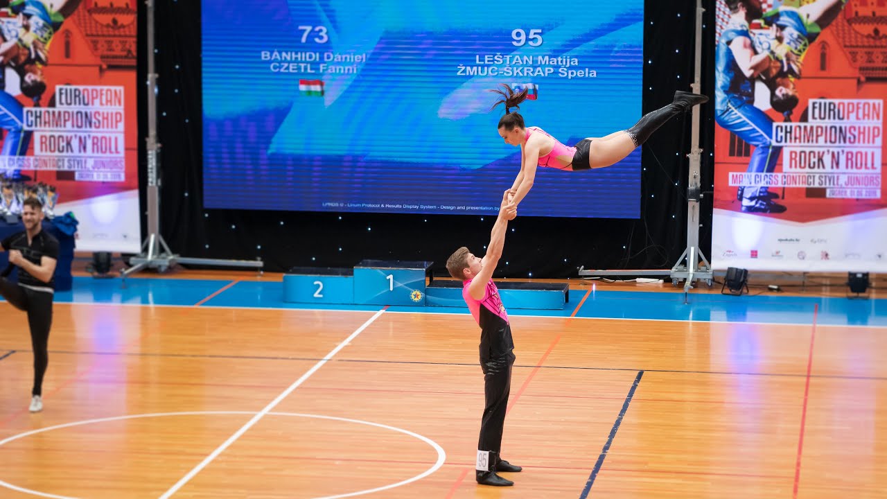 &Scaron;pela & Matija &bull; Acro program &bull; European Championship ROCK&rsquo;N&rsquo;ROLL Main Class Contact Style