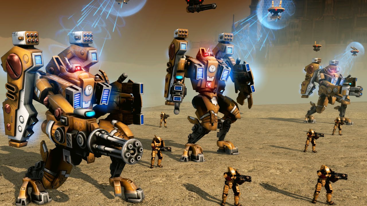TAU EMPIRE vs IMPERIAL GUARD - Warhammer 40k Mod | Men of War: Assault Squad 2 (4K)