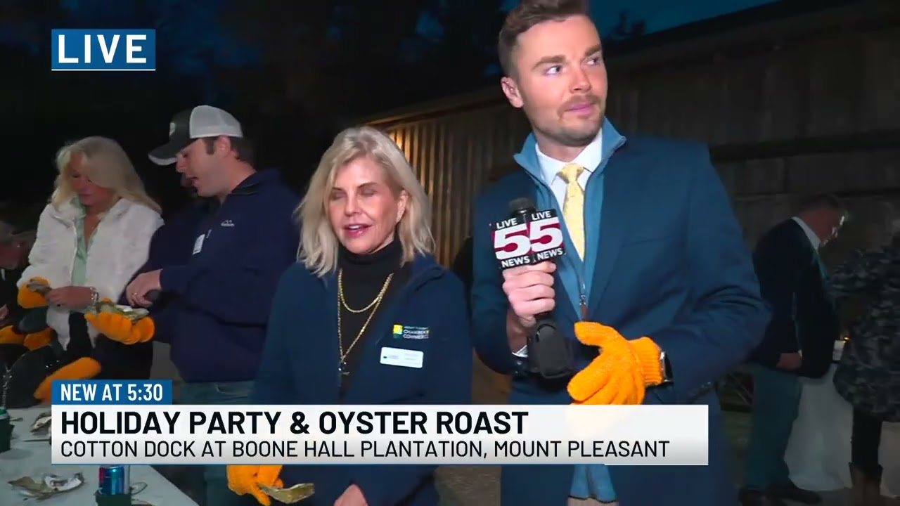 Праздничная вечеринка «Не просто жареная устрица» от Mount Pleasant Chamber в Boone Hall
