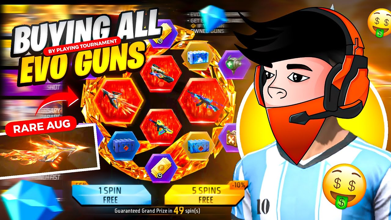 Buying All Evo Guns 🔫| By Playing Free Fire Tournament 🔥| Shreyash!op