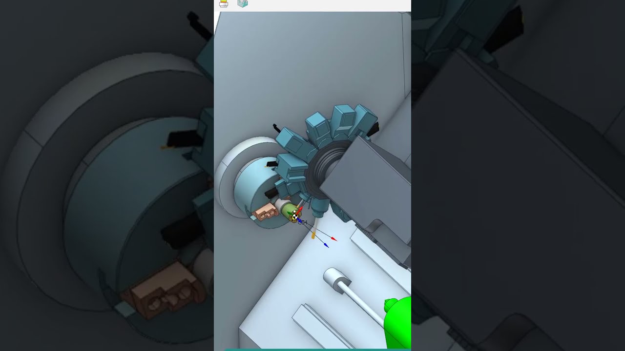 SprutCAM X Turning C/Y Axis  #cadcam #cnc #turning #lathe #axis #sprutcamx #simulation #cncmachines