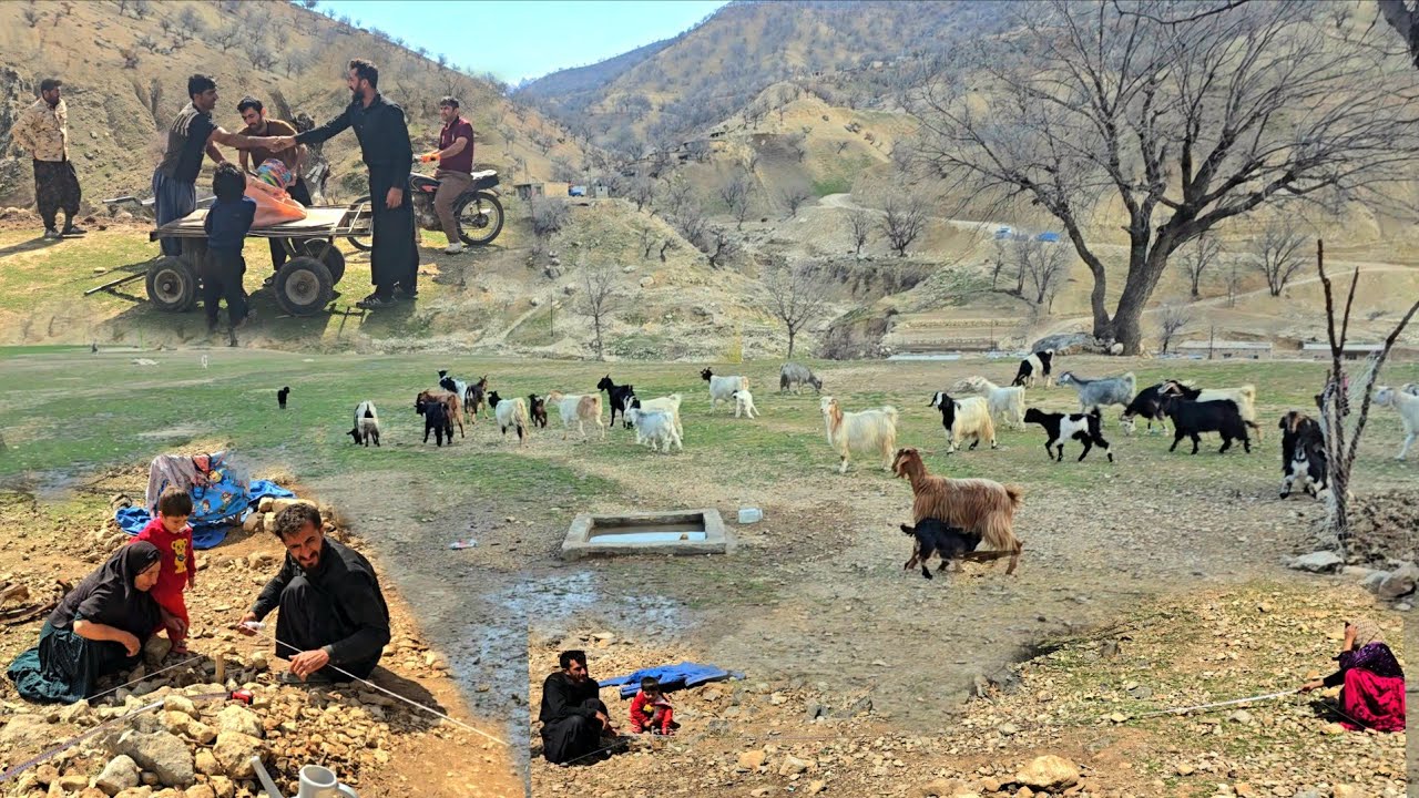 🏔️ Building a new house in the heart of the mountains | A nomadic family's effort to start over 🌿🔥