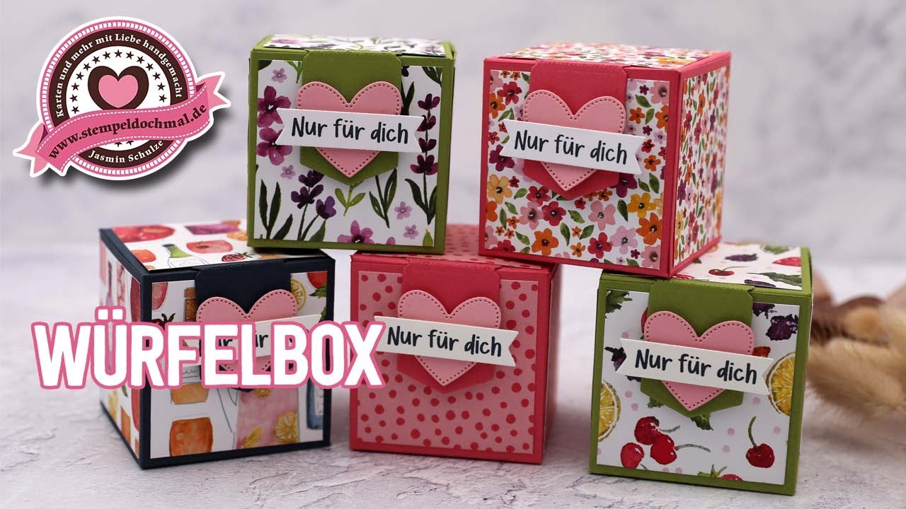 W&uuml;rfelbox basteln | Neue Stampin' Up! Produkte